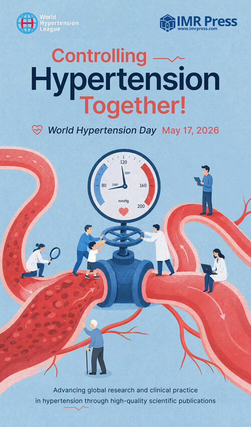 IMR Press World Hypertension Day 2026 Special Feature - Controlling Hypertension Together Banner